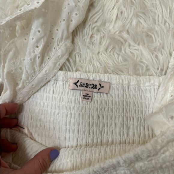 Nanette Lepore Midi Dress White Midi Dress Wedding Dress Long white Dress - Picture 7 of 8